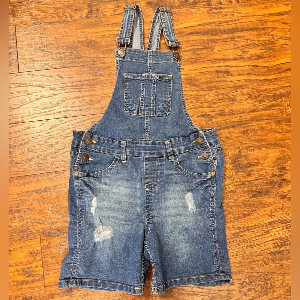 Lee Denim Overall Shorts Girl's Size 12